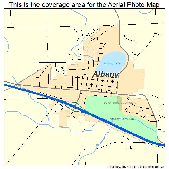 Albany, MN location map 