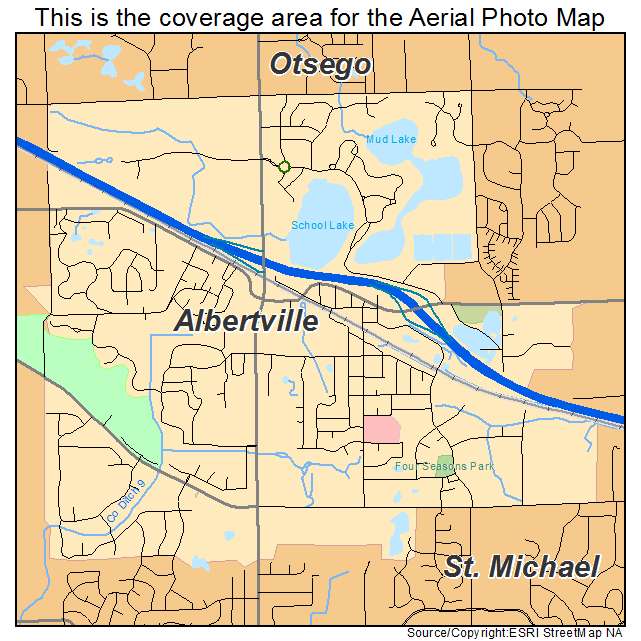 Albertville, MN location map 
