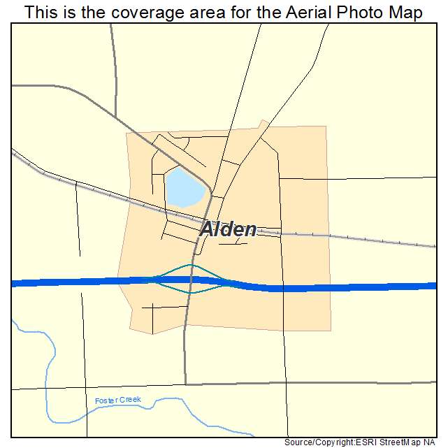 Alden, MN location map 
