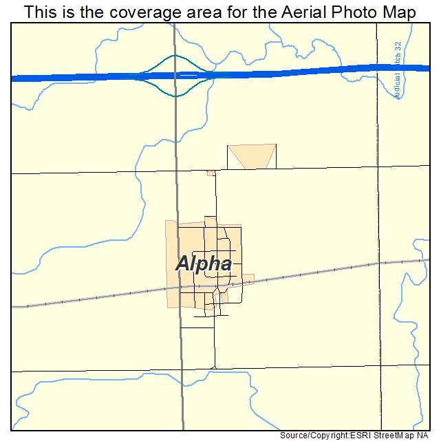 Alpha, MN location map 