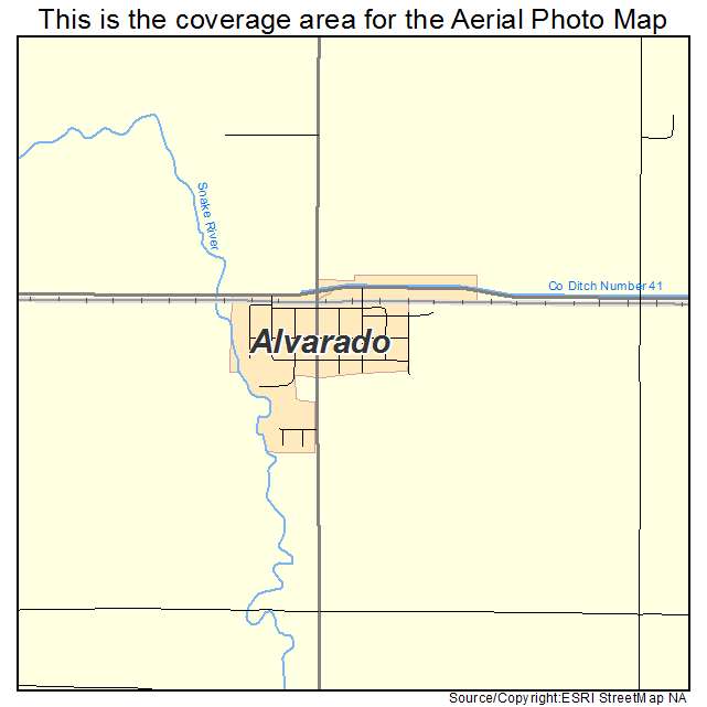 Alvarado, MN location map 