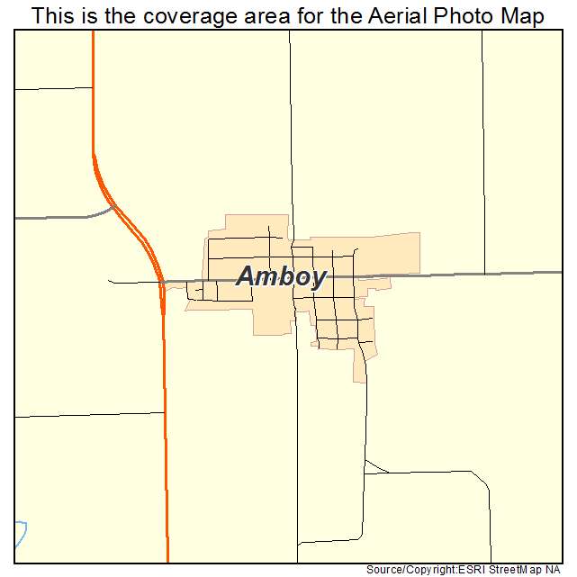 Amboy, MN location map 