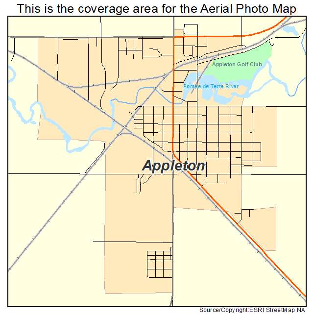 Appleton, MN location map 