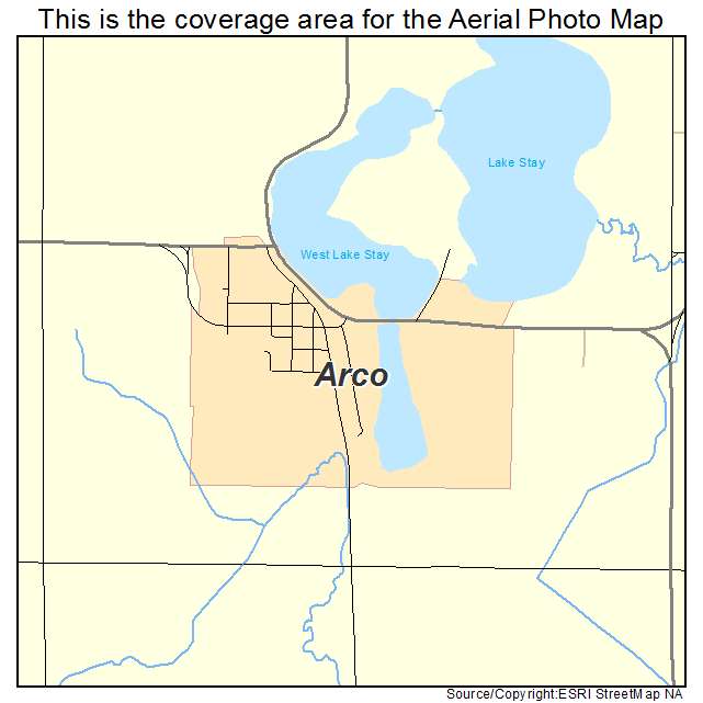 Arco, MN location map 