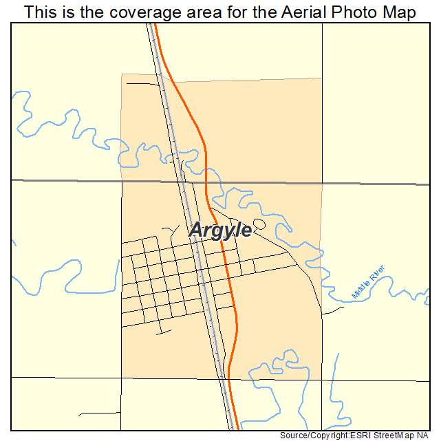 Argyle, MN location map 