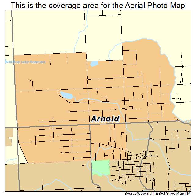 Arnold, MN location map 