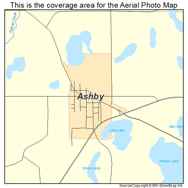 Ashby, MN location map 
