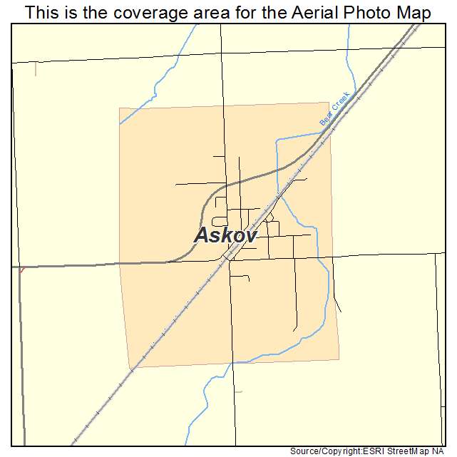 Askov, MN location map 