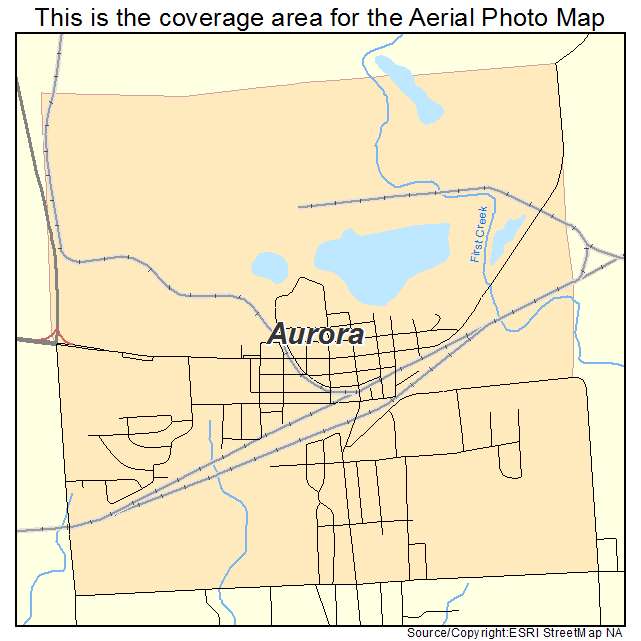 Aurora, MN location map 