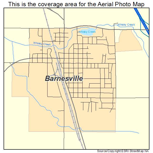 Barnesville, MN location map 