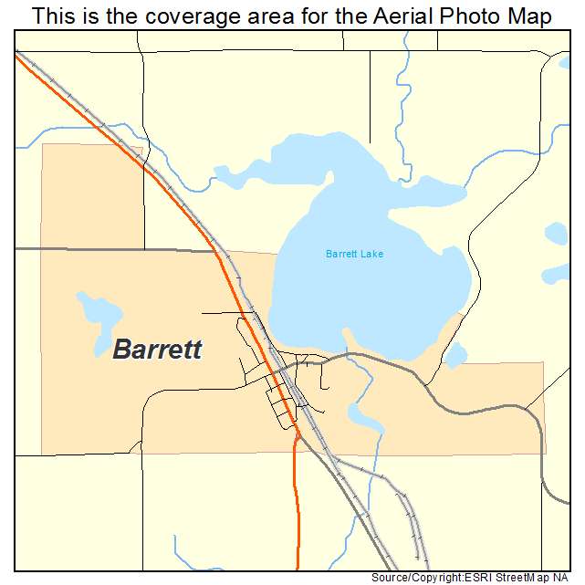 Barrett, MN location map 