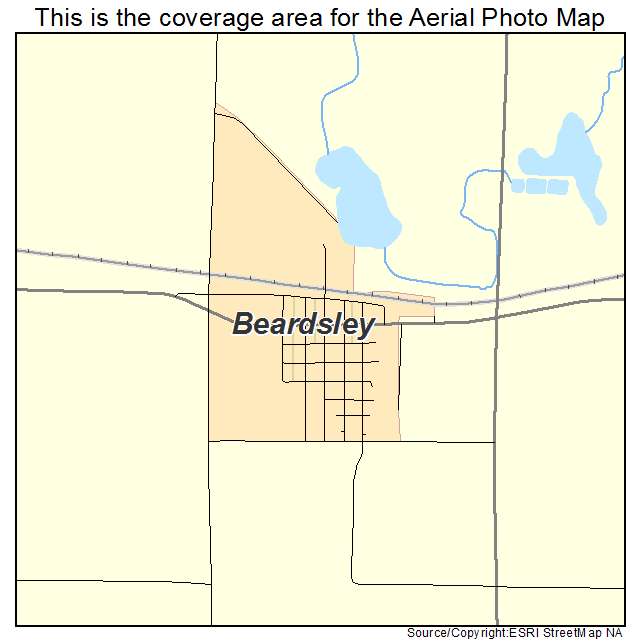 Beardsley, MN location map 