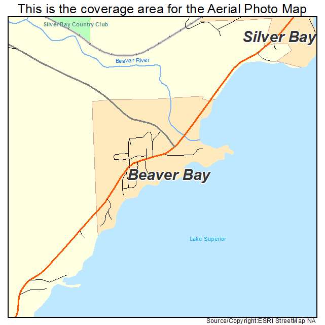 Beaver Bay, MN location map 