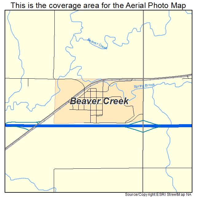 Beaver Creek, MN location map 