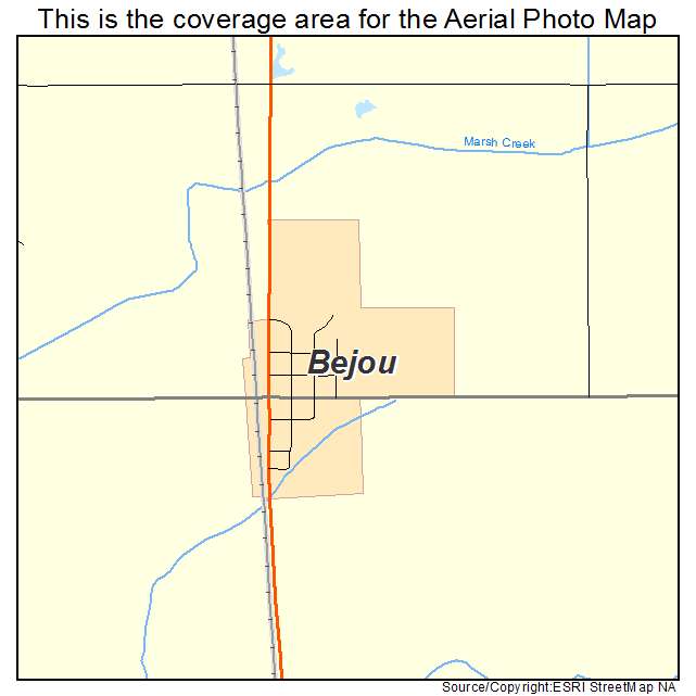 Bejou, MN location map 