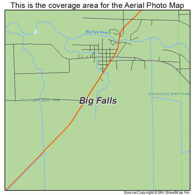 Big Falls, MN location map 