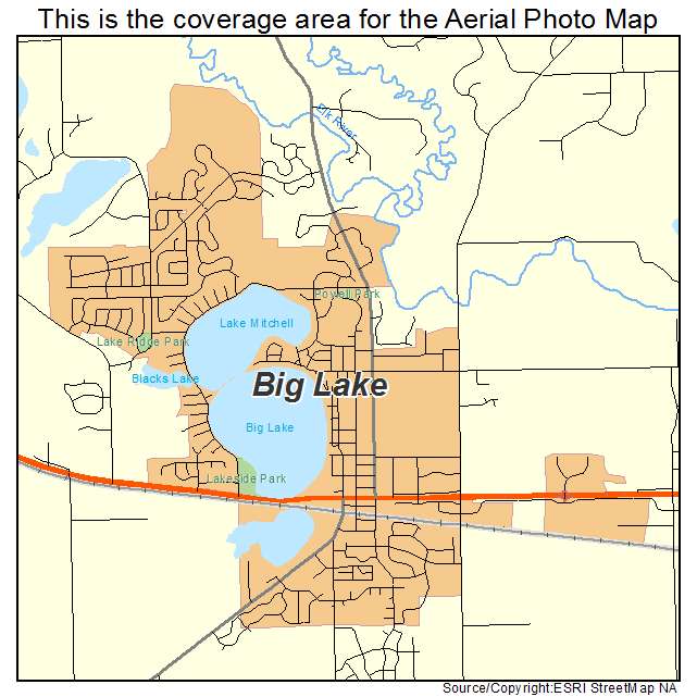 Big Lake, MN location map 