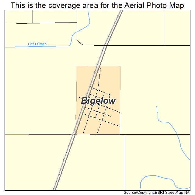 Bigelow, MN location map 