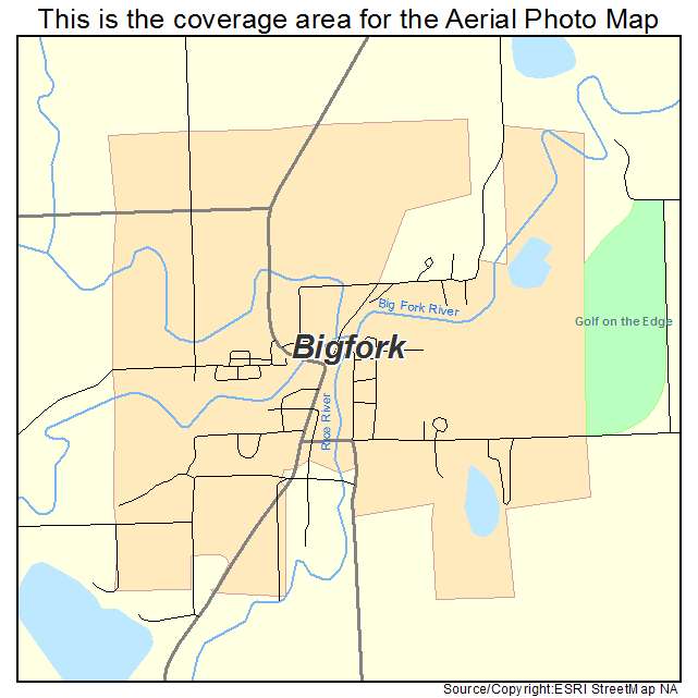 Bigfork, MN location map 