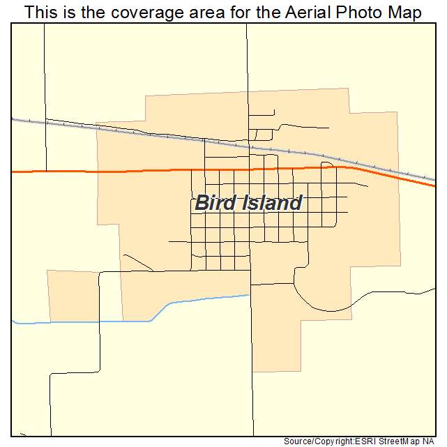 Bird Island, MN location map 