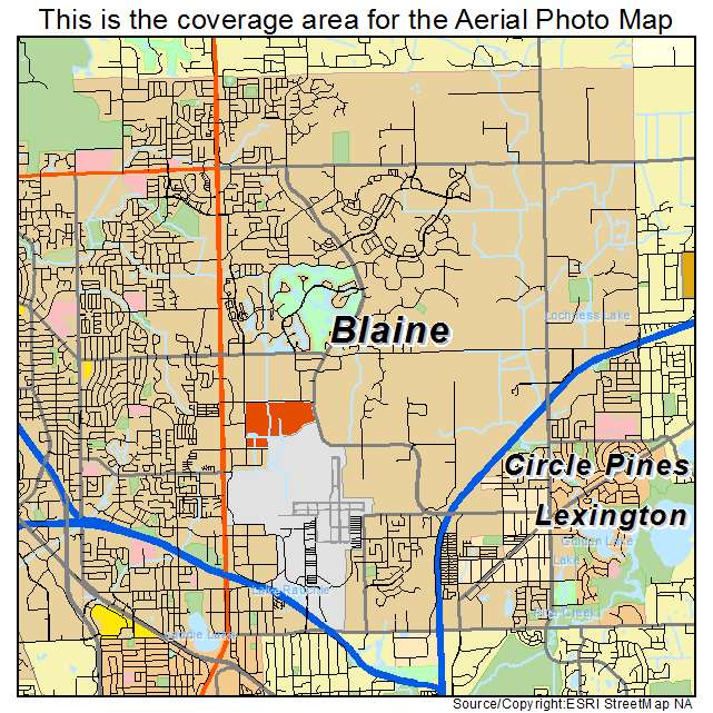 Blaine, MN location map 