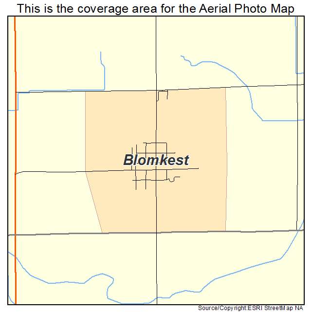 Blomkest, MN location map 