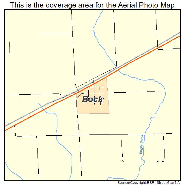 Bock, MN location map 