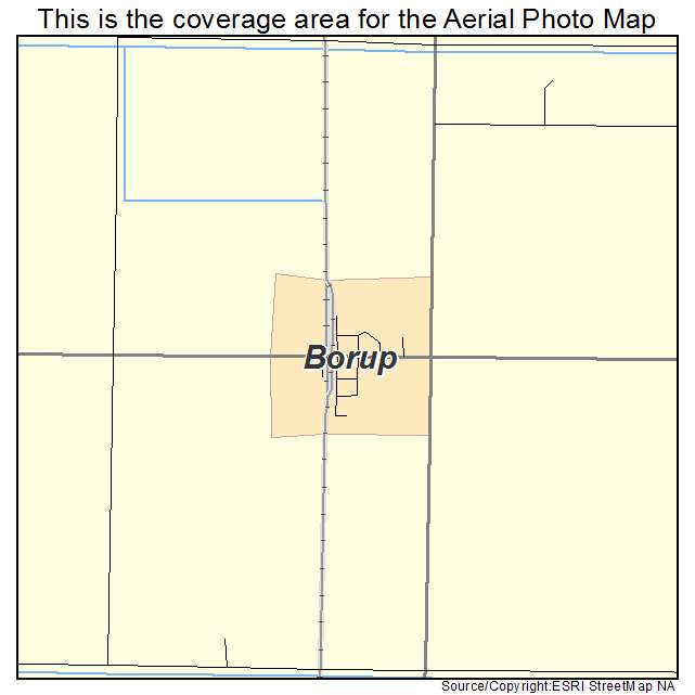Borup, MN location map 