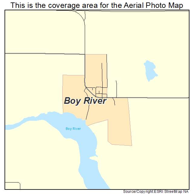 Boy River, MN location map 