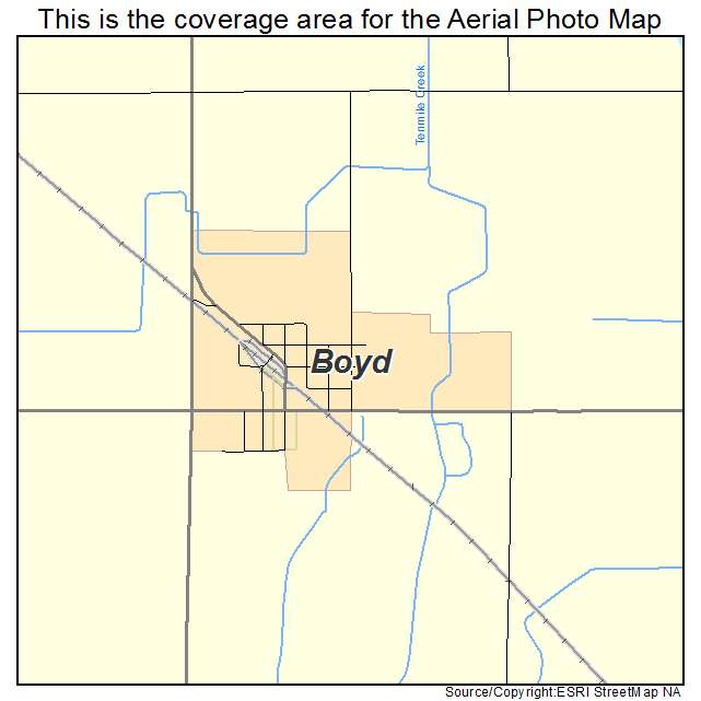Boyd, MN location map 