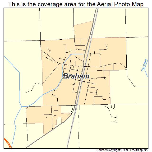 Braham, MN location map 