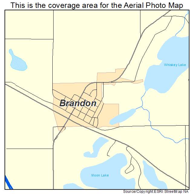 Brandon, MN location map 