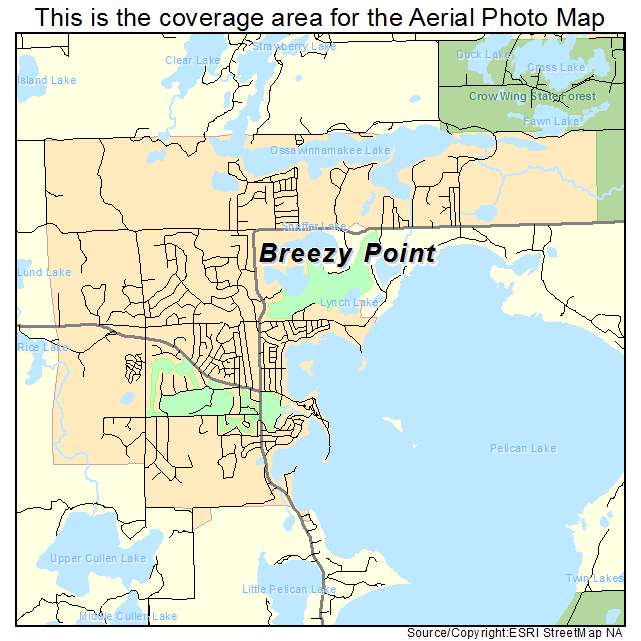 Breezy Point, MN location map 