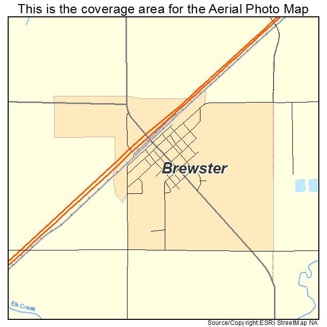 Brewster, MN location map 