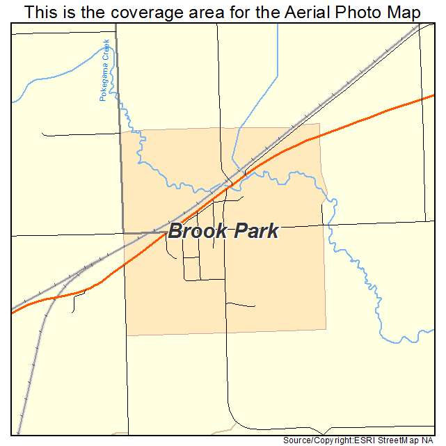 Brook Park, MN location map 
