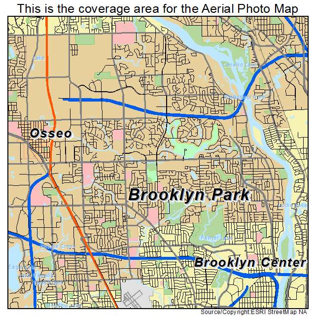 Brooklyn Park, MN location map 