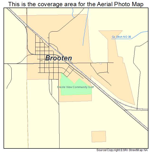 Brooten, MN location map 