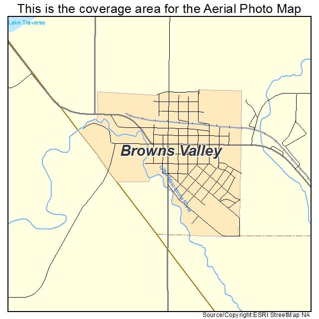 Browns Valley, MN location map 