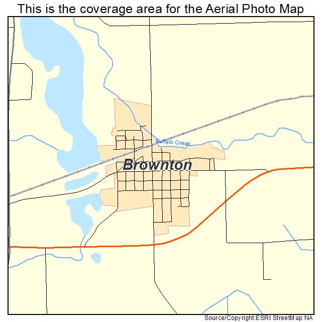 Brownton, MN location map 