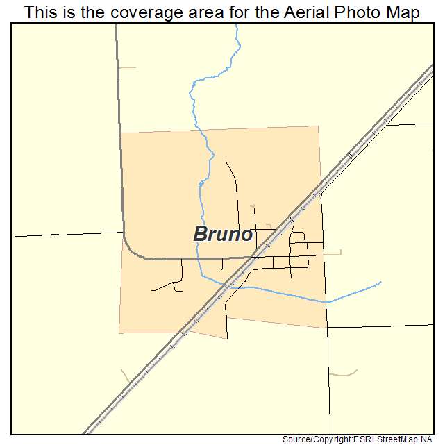 Bruno, MN location map 