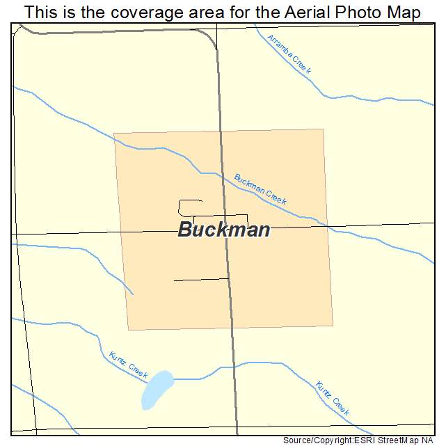 Buckman, MN location map 