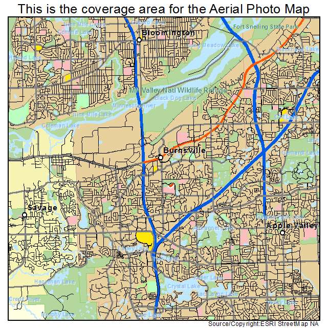 Burnsville, MN location map 