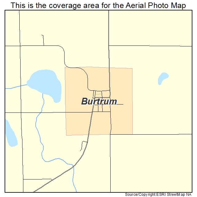 Burtrum, MN location map 