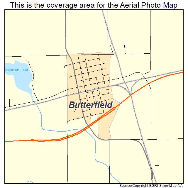 Butterfield, MN location map 