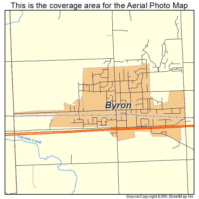 Byron, MN location map 
