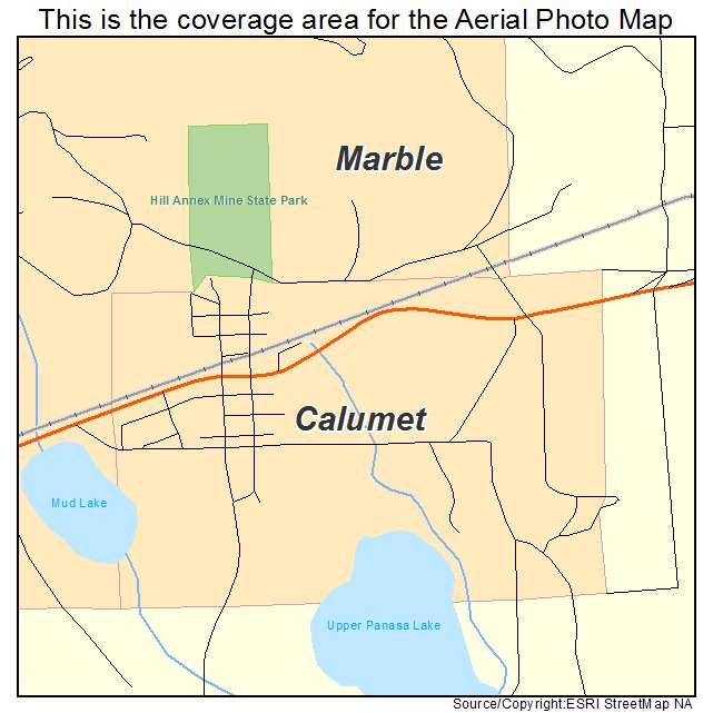 Calumet, MN location map 
