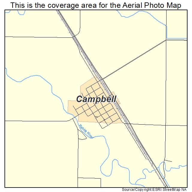 Campbell, MN location map 