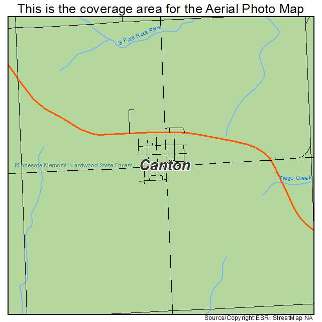 Canton, MN location map 
