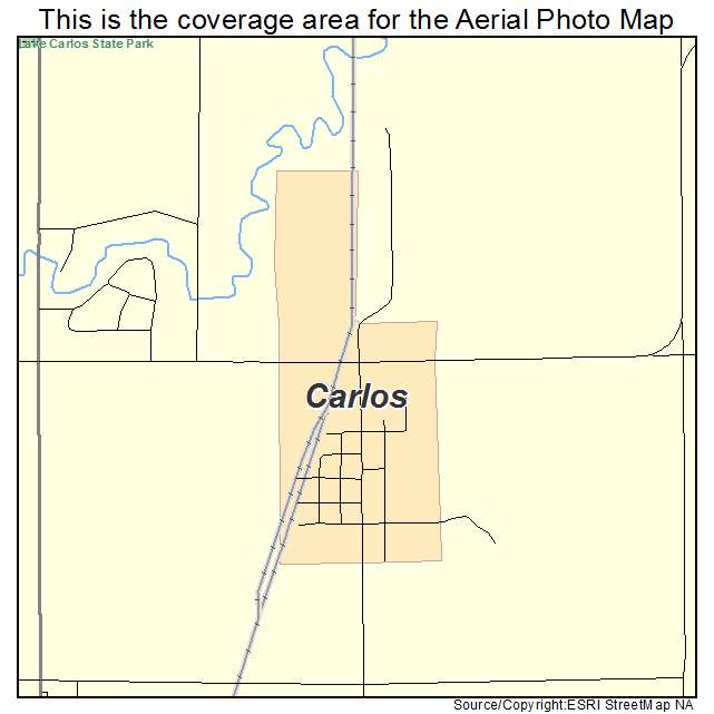 Carlos, MN location map 