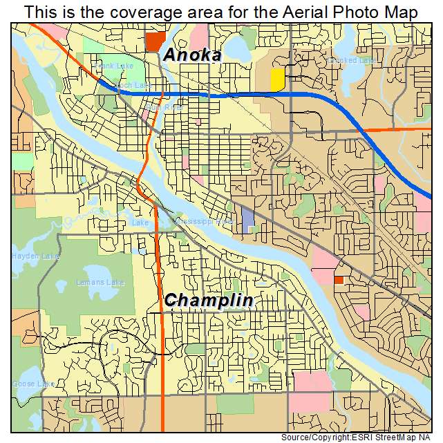 Champlin, MN location map 